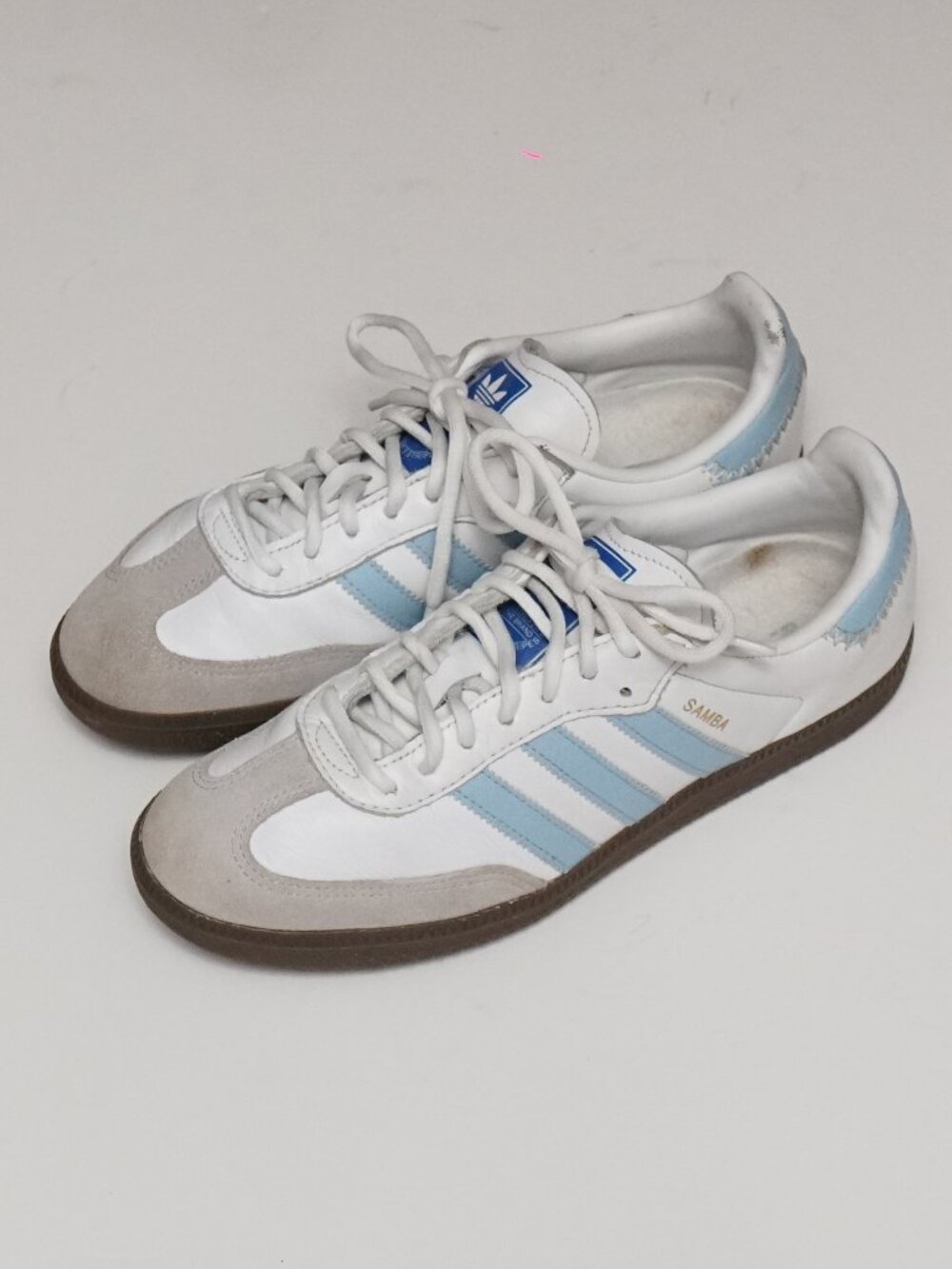 adidas Samba OG White Sky Blue  Size Us 8 Mens
